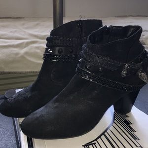 Suede Anklet Boots